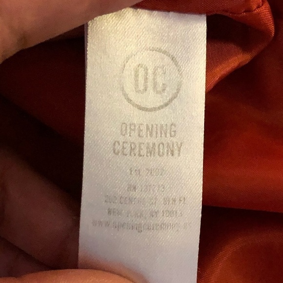 Open Ceremony Crepe Shift Dress Cascade Sleeves - Picture 8 of 10